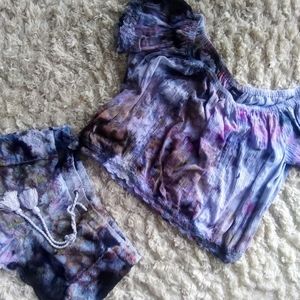 Bohemian hippie tie dye outfit